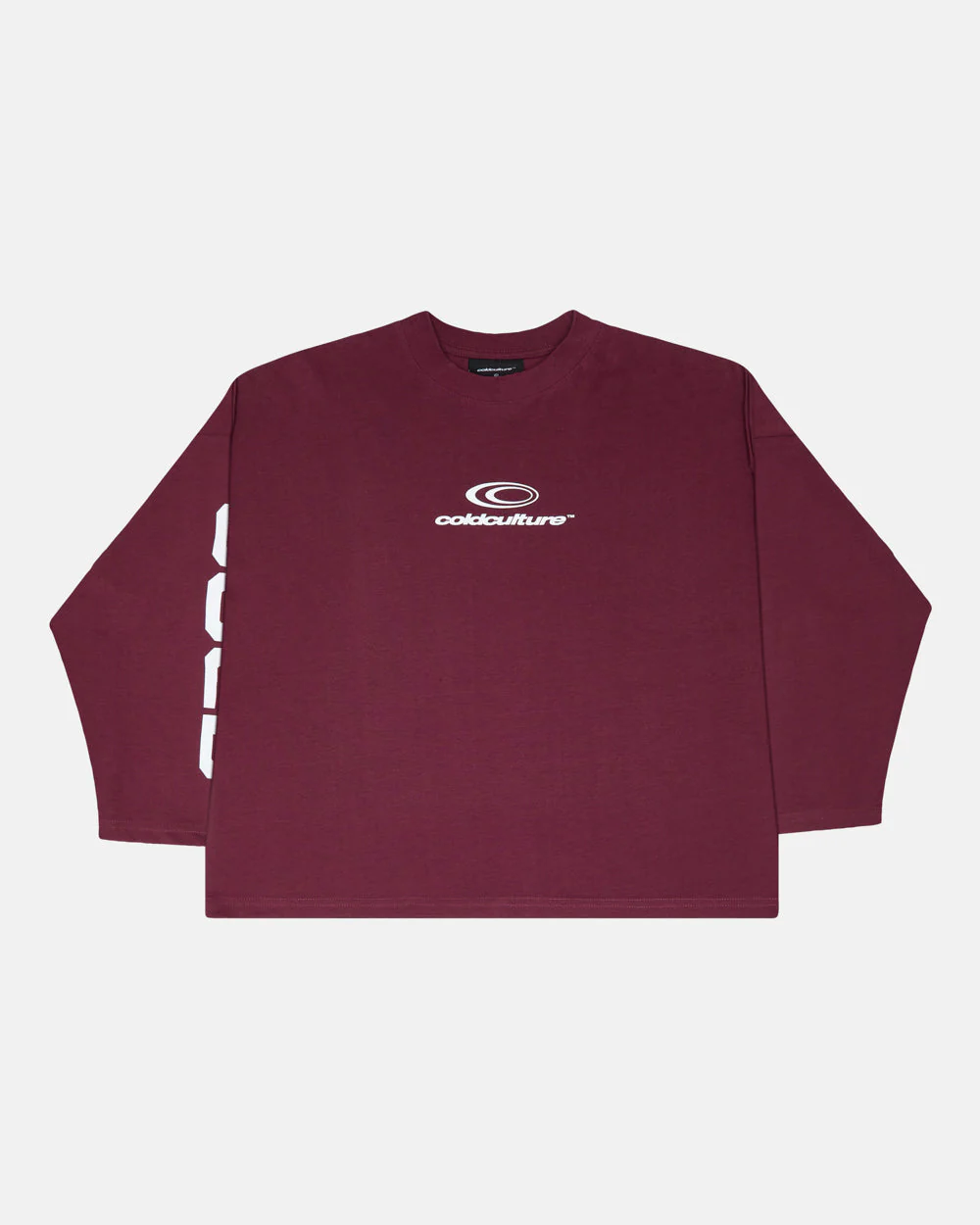 55 FLAMES LONGSLEEVE BURGUNDY - Image 3