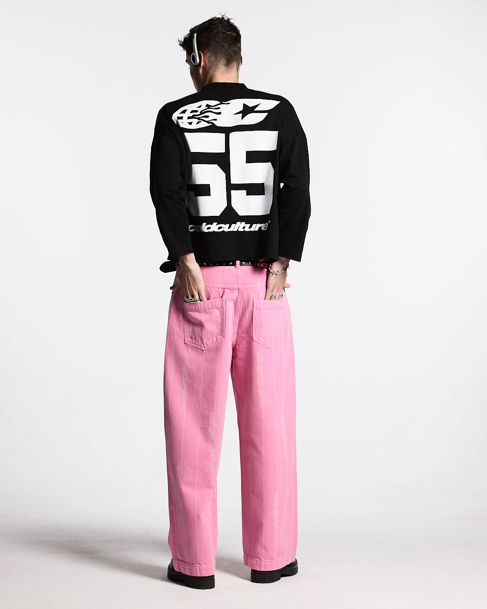 55 FLAMES LONGSLEEVE BLACK - Image 5