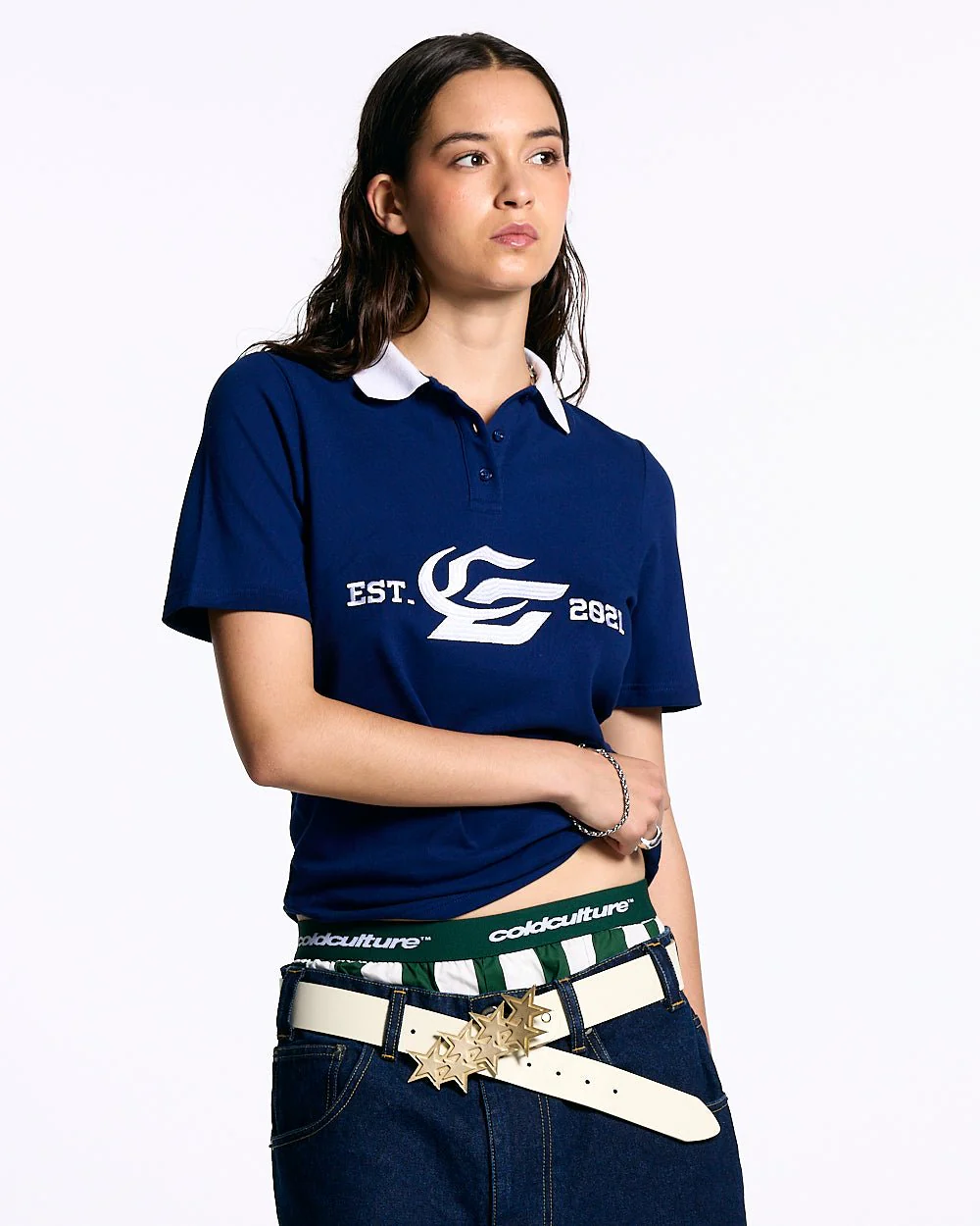 5th AURA SLIM POLO DARK BLUE - Image 7