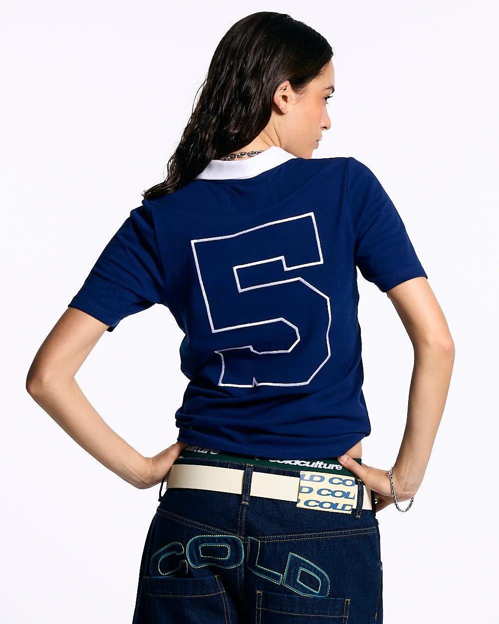 5th AURA SLIM POLO DARK BLUE - Image 8