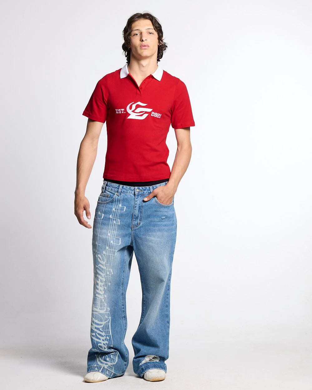 5th AURA SLIM POLO RED - Image 3