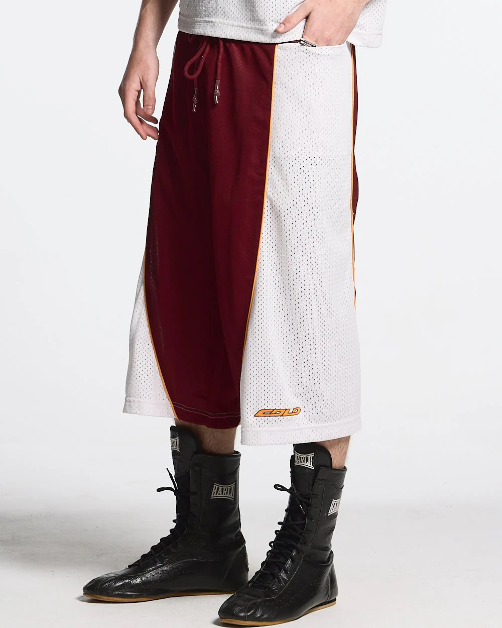 AERO STEED SHORT CREAM/BURGUNDY - Image 3