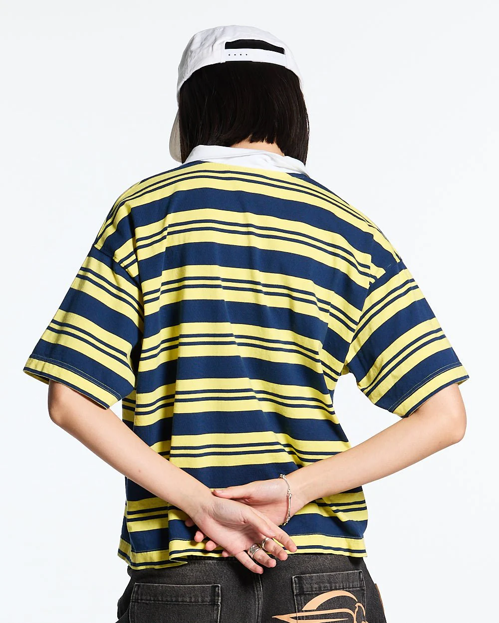 AEROSTRIPES POLO YELLOW/BLUE - Image 6