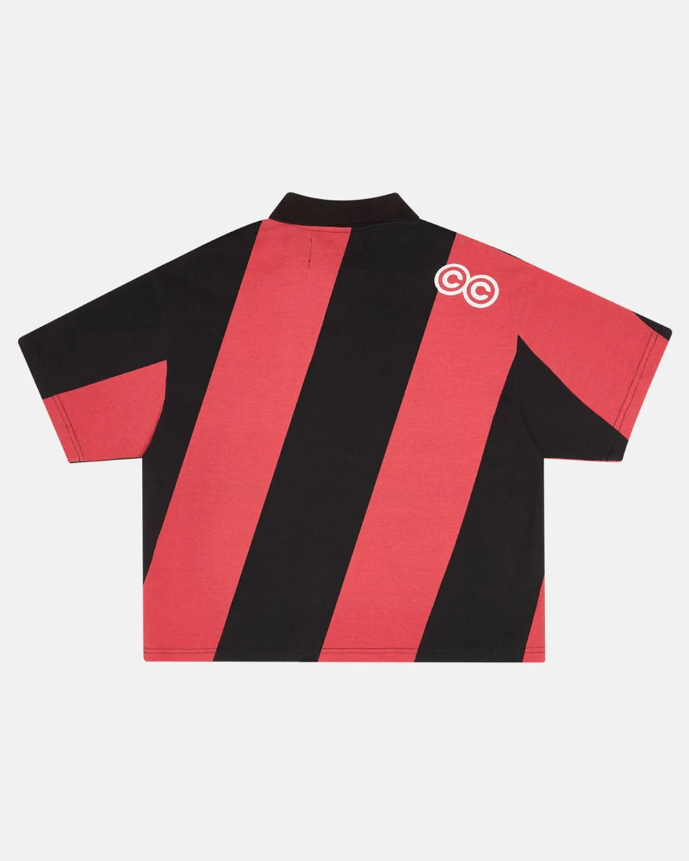 ASLANT STRIPES POLO TEE BLACK AND RED - Image 3