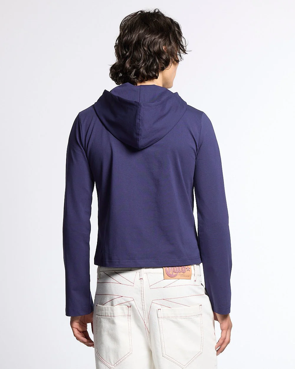 BABY SCRIPT HOODIE BLUE - Image 6