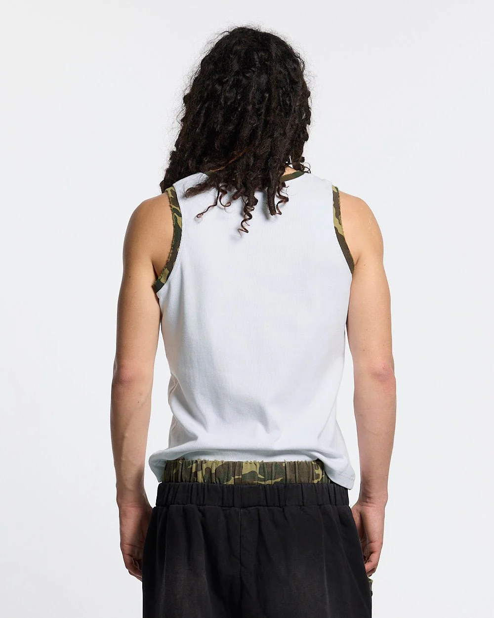 BLACK OPS TANK TOP WHITE - Image 4