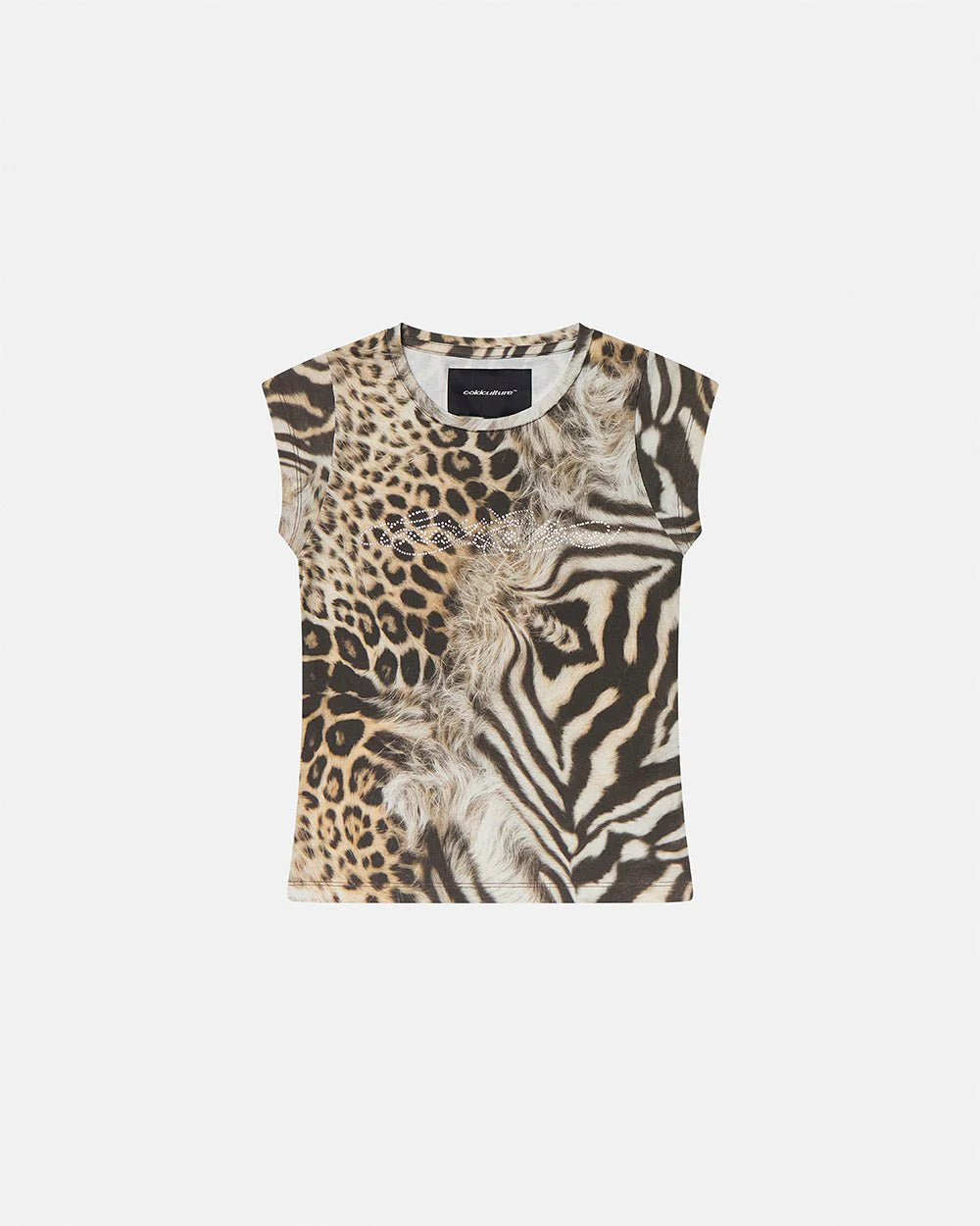BLING BABY TEE LEOPARD - Image 2