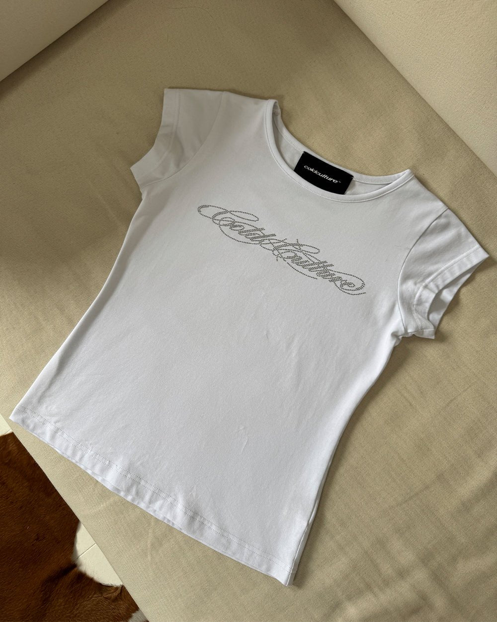 BLING BABY TEE WHITE - Image 7