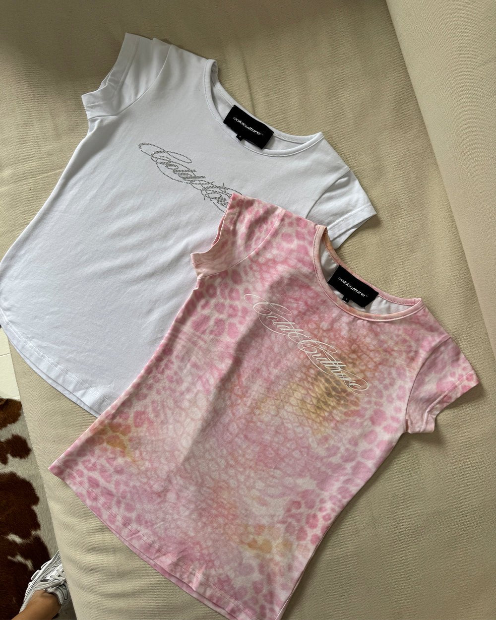 BLING BABY TEE WHITE - Image 8