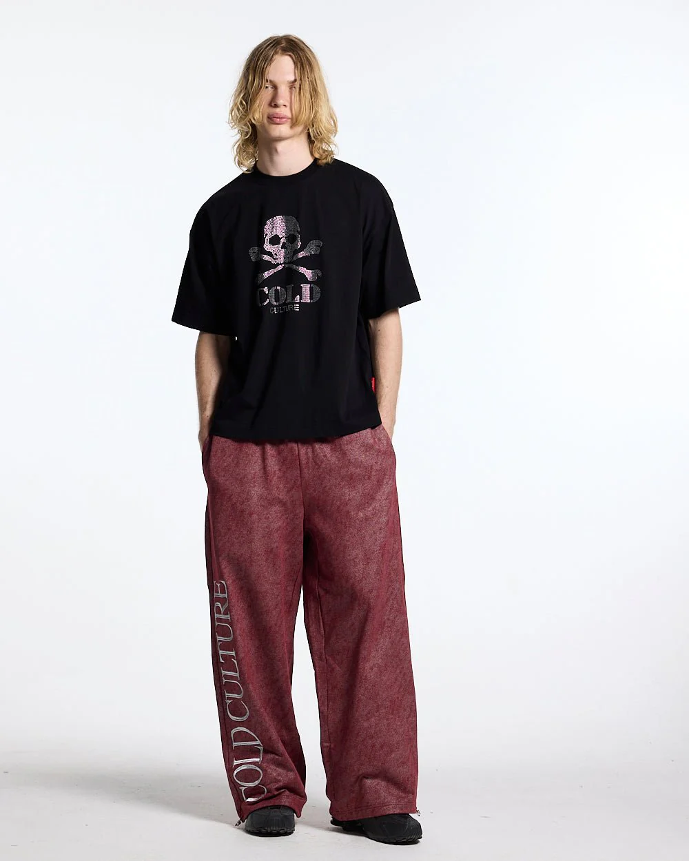BLING SKULL TEE BLACK - Image 5