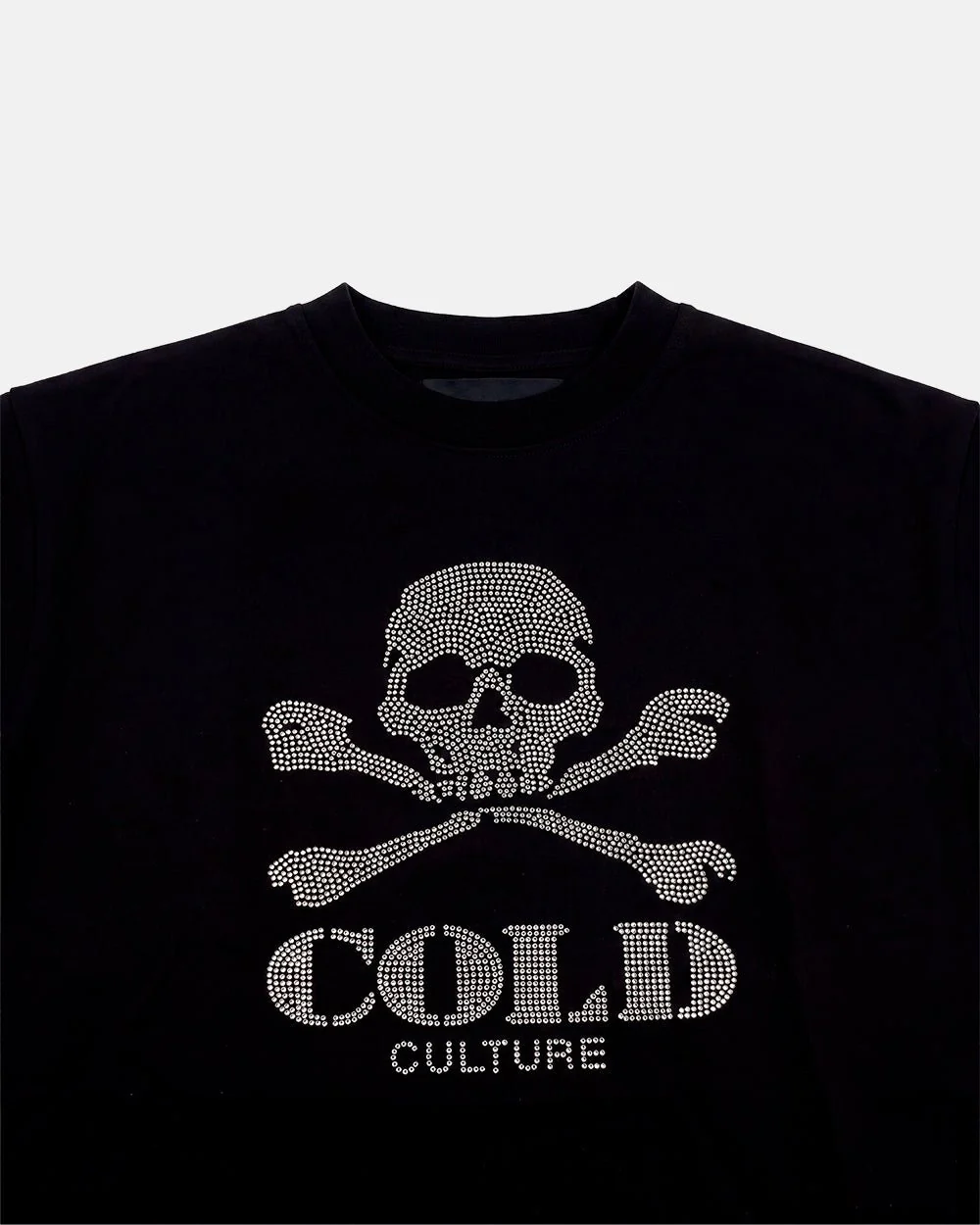 BLING SKULL TEE BLACK - Image 6