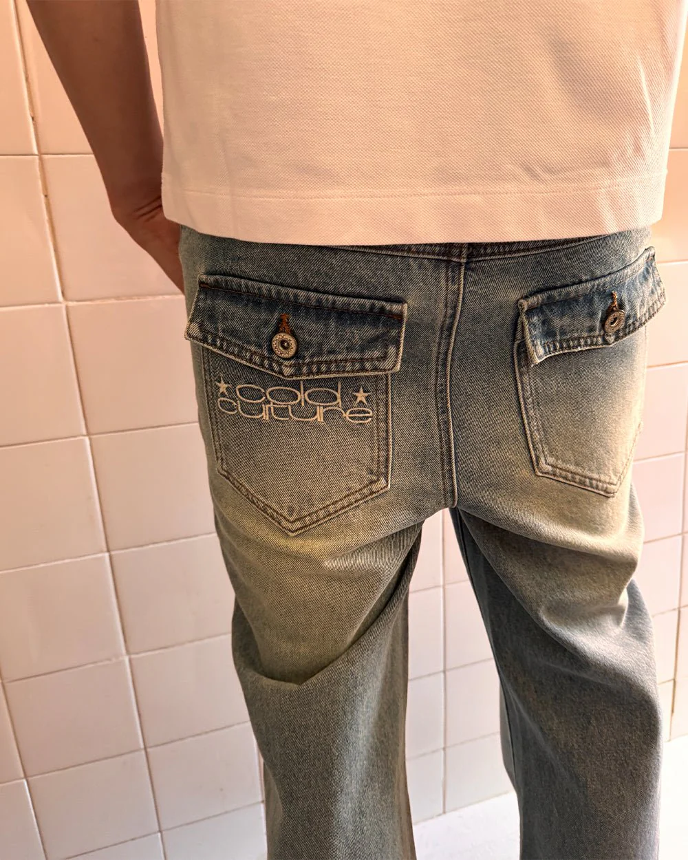 BLURRED V5 BOOTCUT PANTS LIGHT DENIM - Image 12