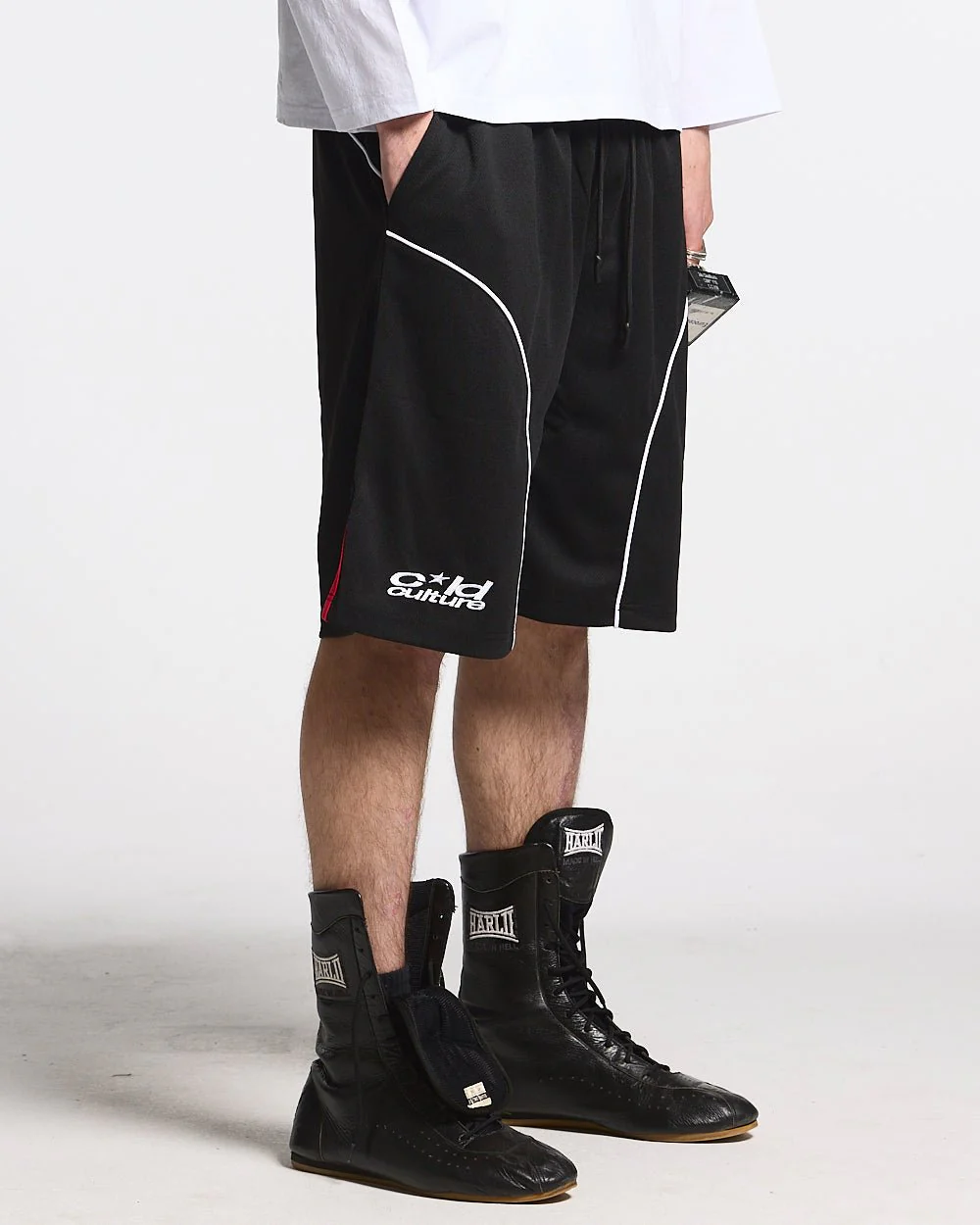 BURNIN COLD TRACKSUIT SHORTS BLACK - Image 3