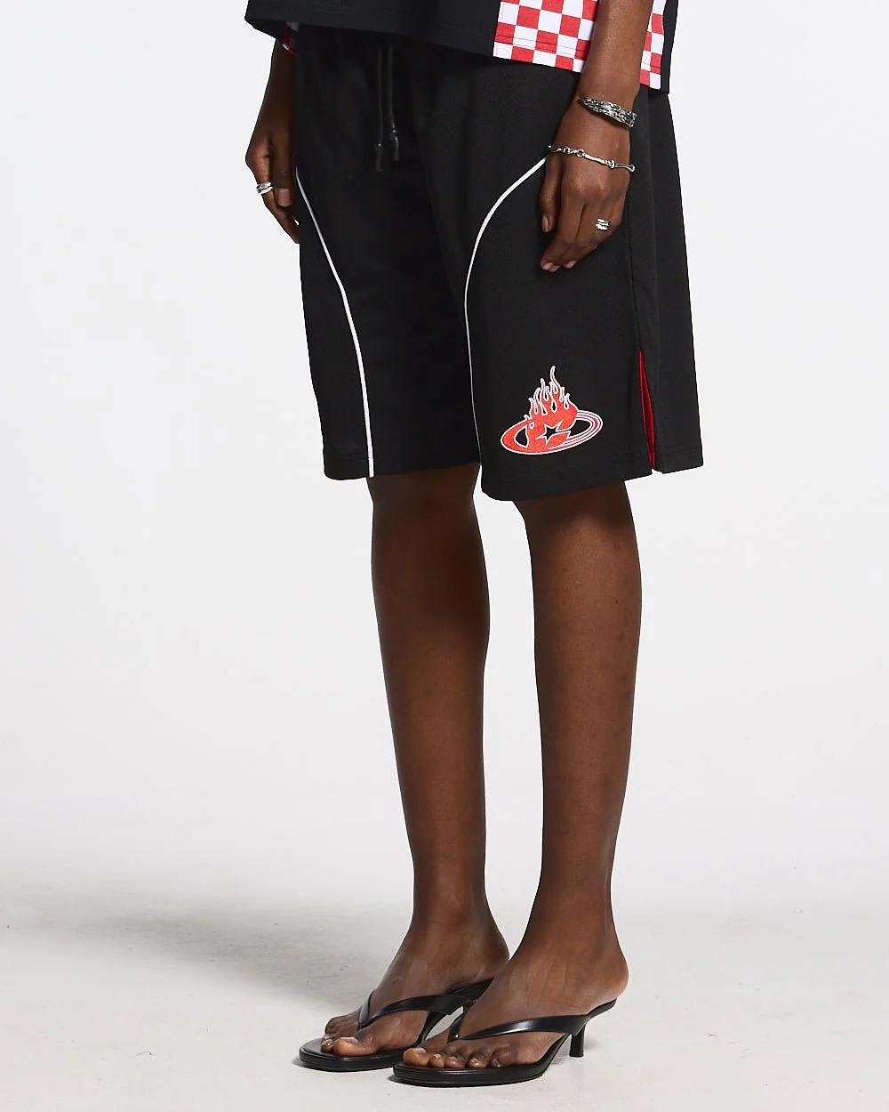 BURNIN COLD TRACKSUIT SHORTS BLACK - Image 5
