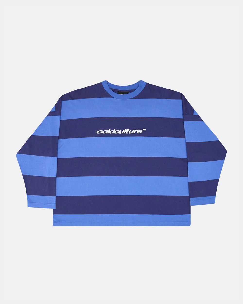 BURNIN STRIPES LONGSLEEVE BLACK AND BLUE - Image 3