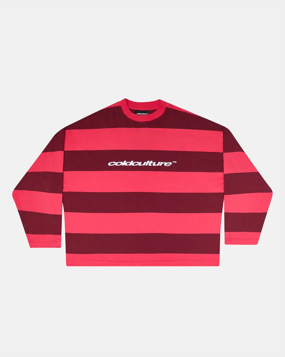 BURNIN STRIPES LONGSLEEVE BURGUNDY - Image 3