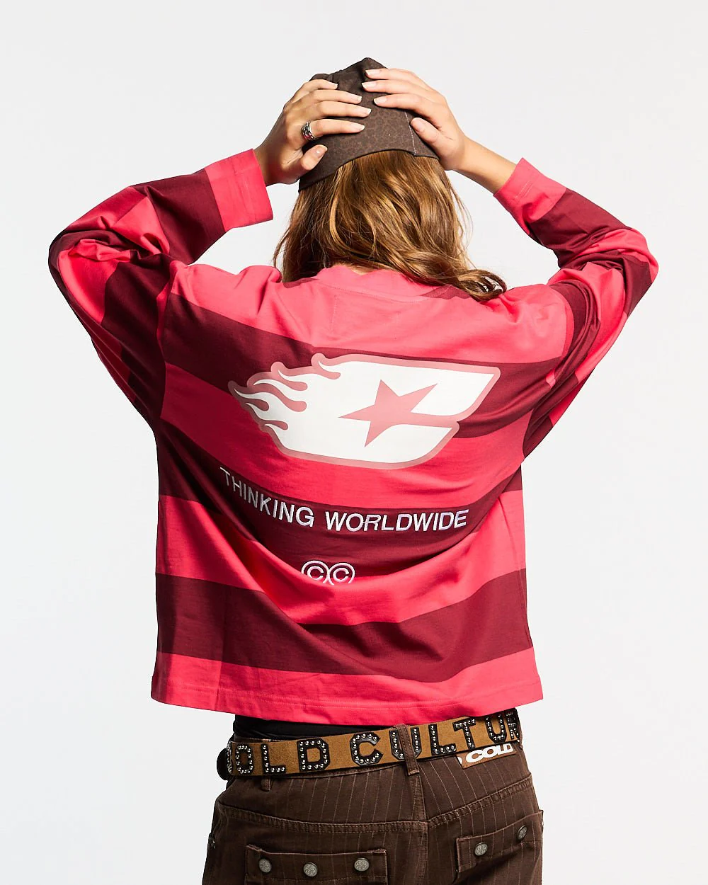 BURNIN STRIPES LONGSLEEVE BURGUNDY - Image 5
