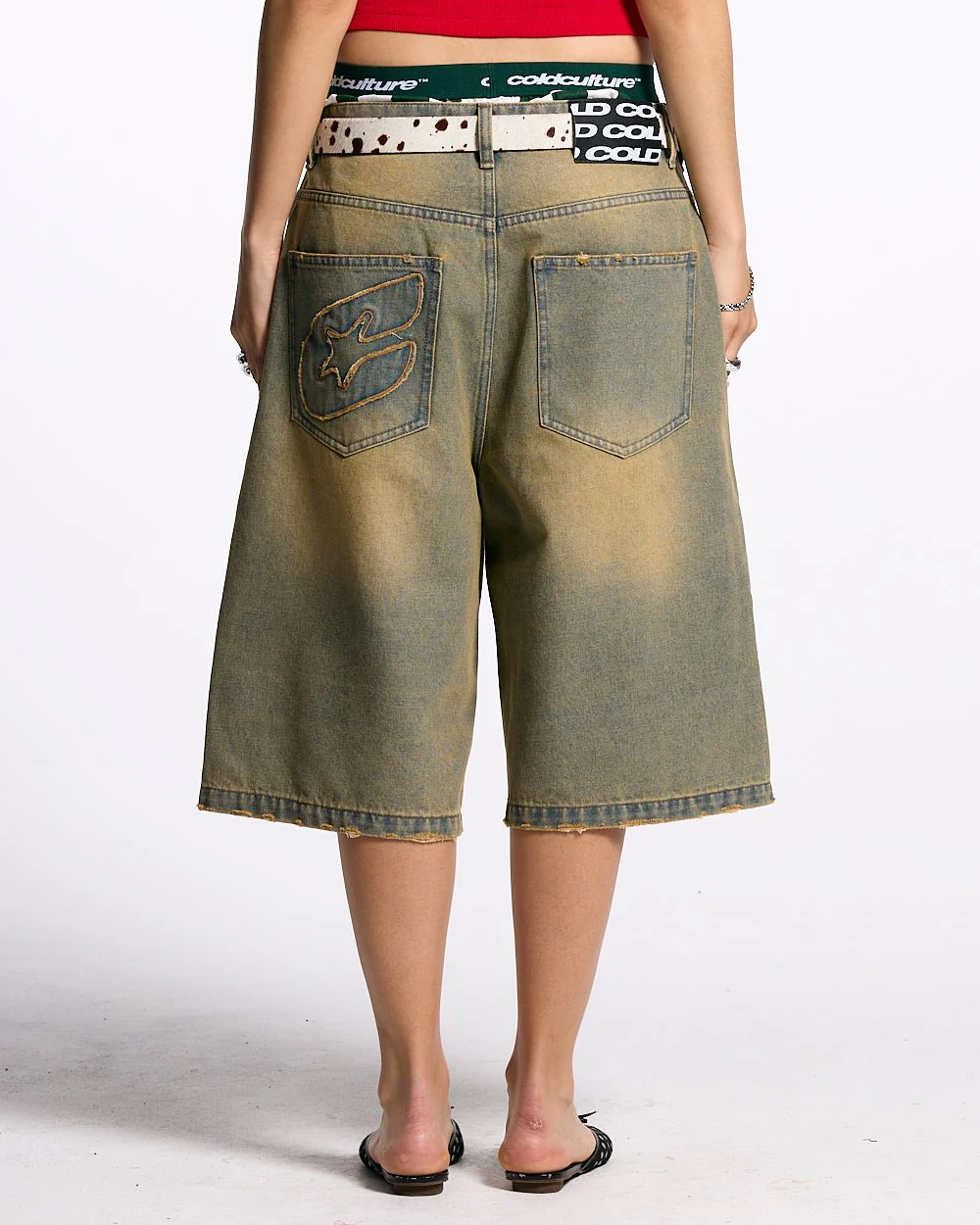 C V2 DIRTY DENIM SHORTS - Image 6