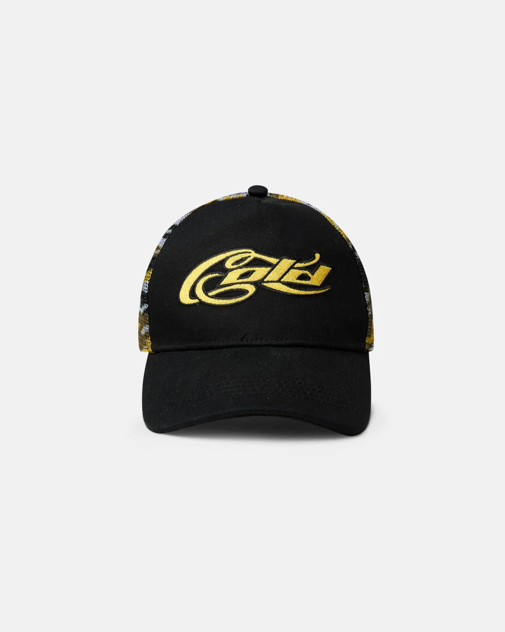 CAMO CAP BLACK AND YELLOW