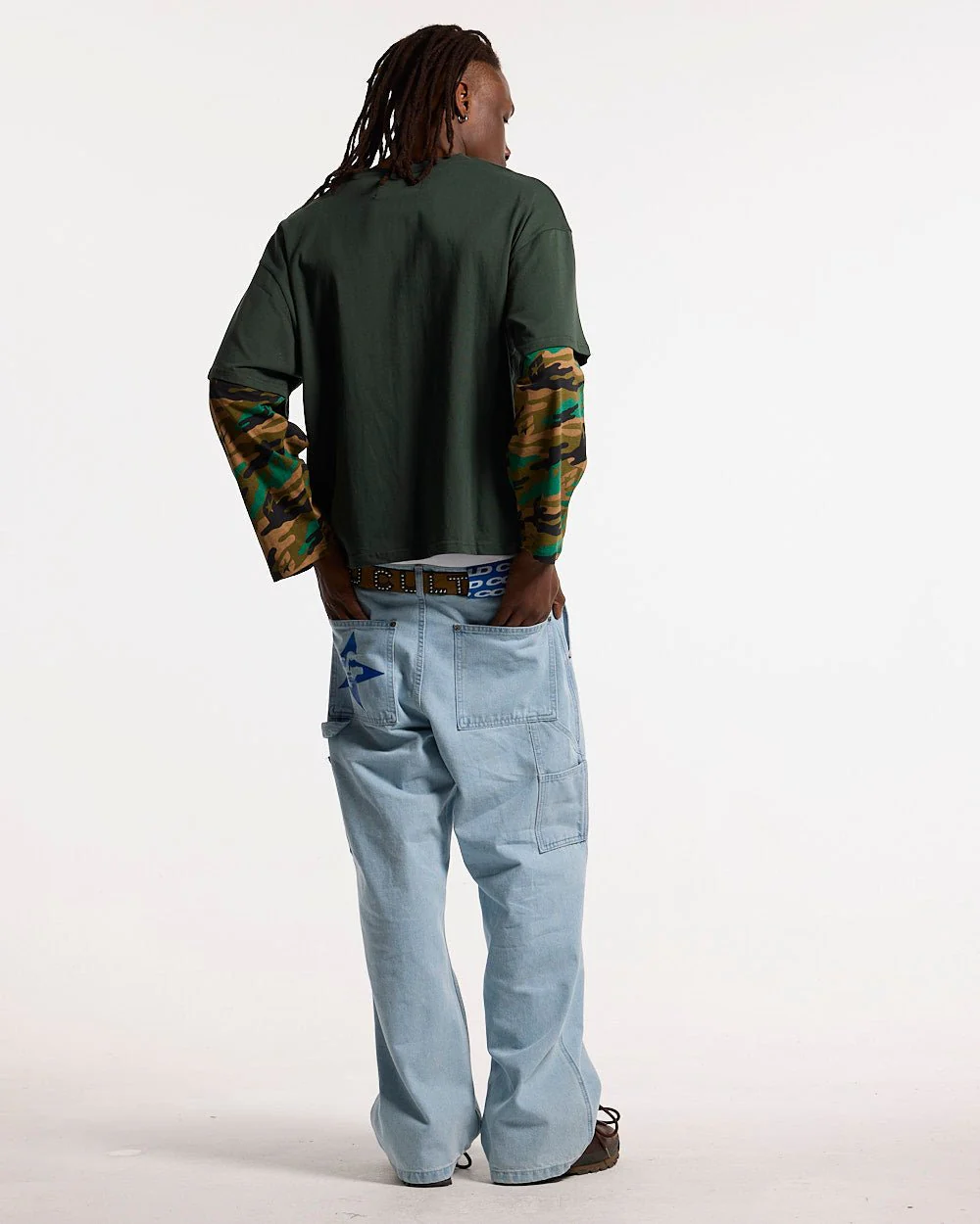 CAMO DOUBLE SLEEVE TEE DEEP FOREST - Image 4