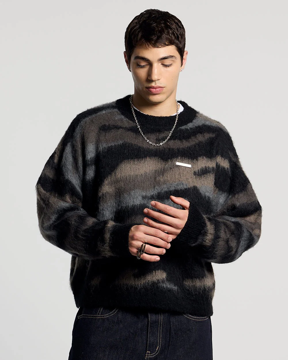 CAMO KNITWEAR DARK BROWN - Image 3