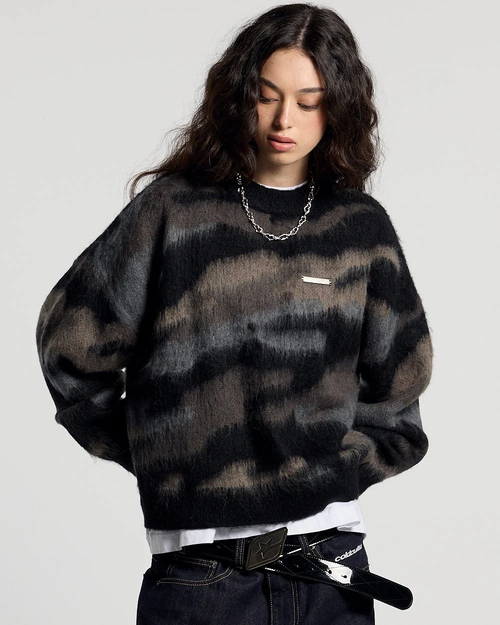 CAMO KNITWEAR DARK BROWN - Image 5