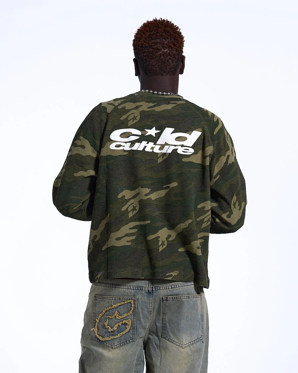 CAMO THERMAL LONGSLEEVE TEE GREEN - Image 2