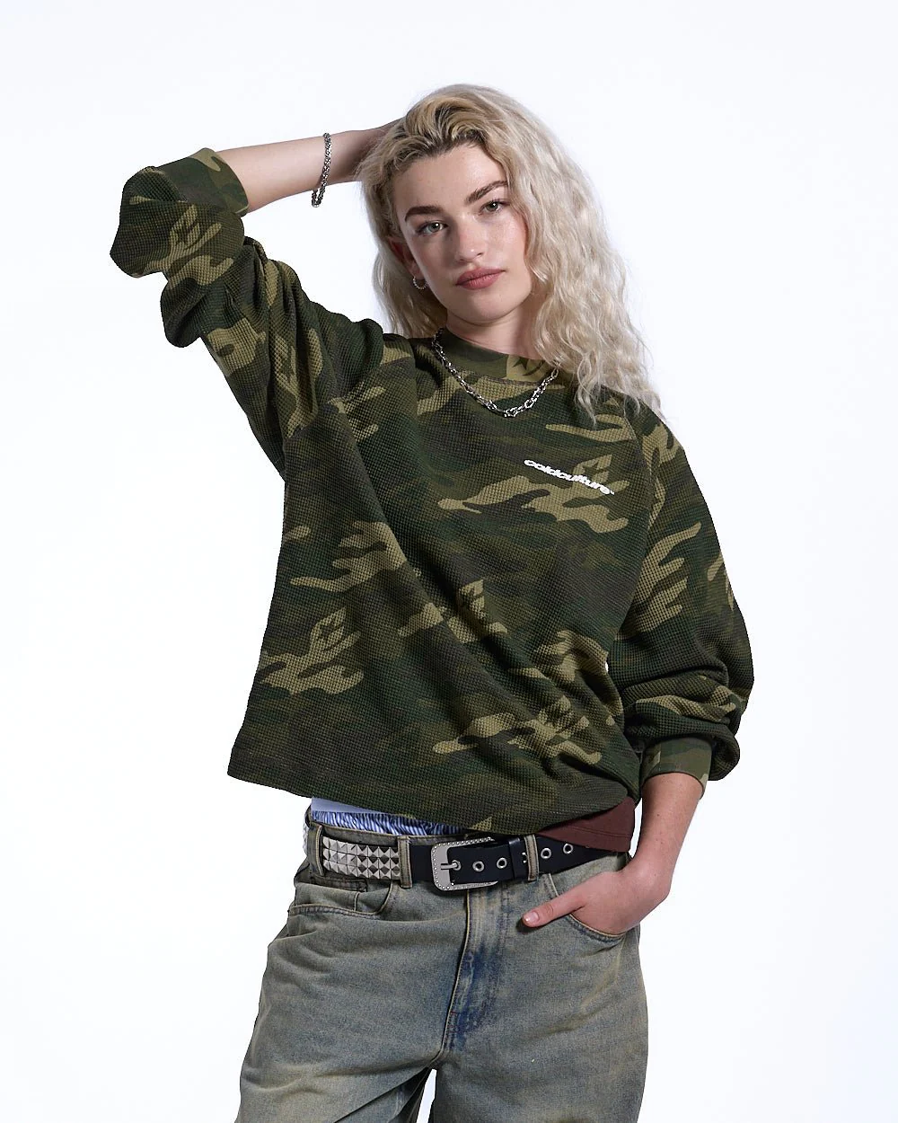 CAMO THERMAL LONGSLEEVE TEE GREEN - Image 5