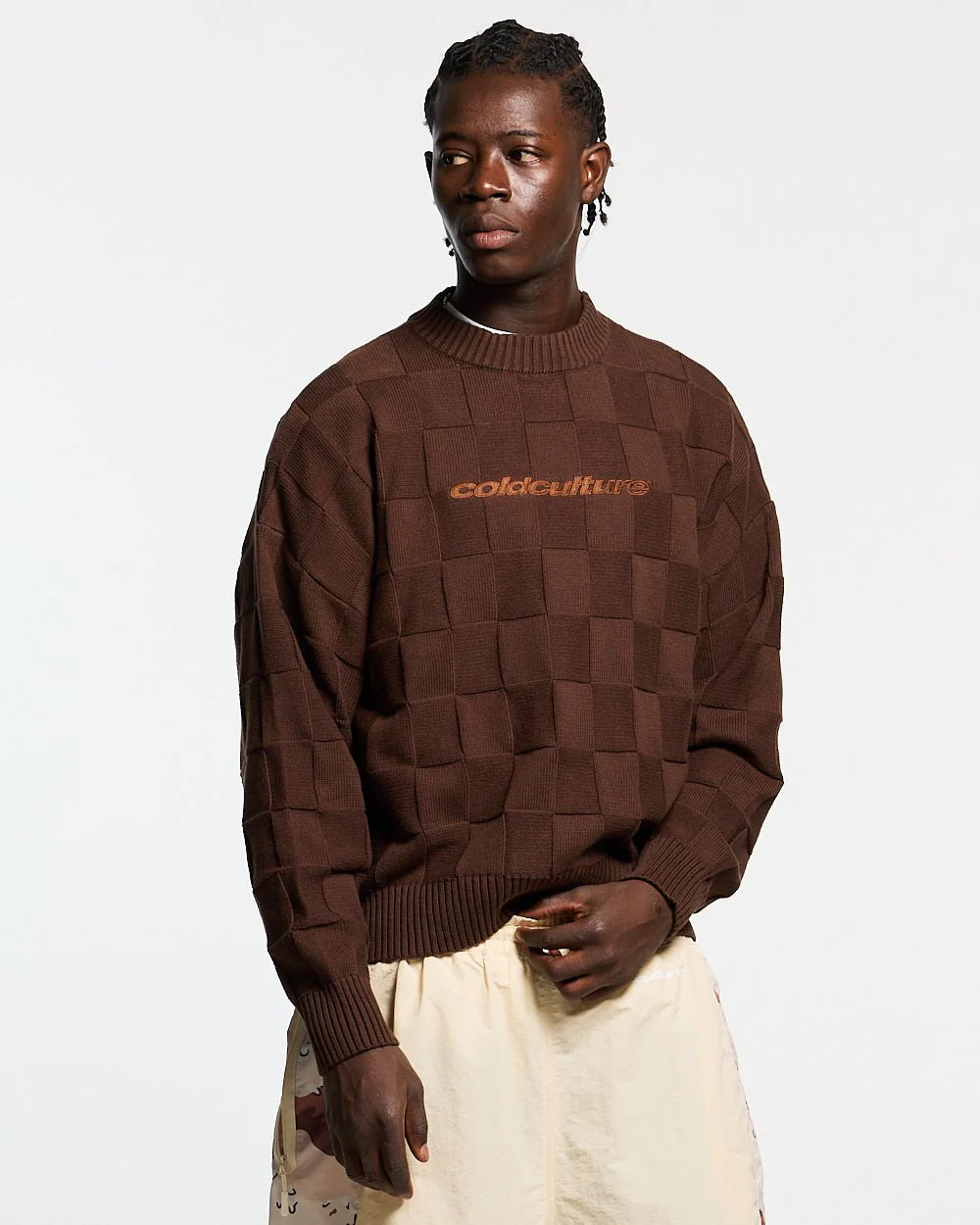 CHECKMATE KNITWEAR BROWN - Image 2
