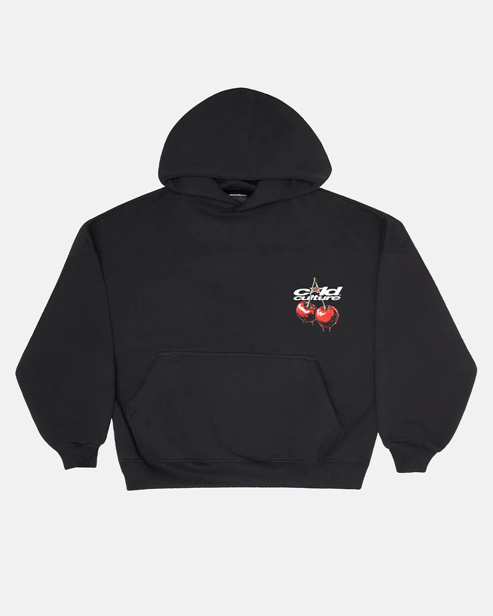 CHERRY HOODIE BLACK - Image 3