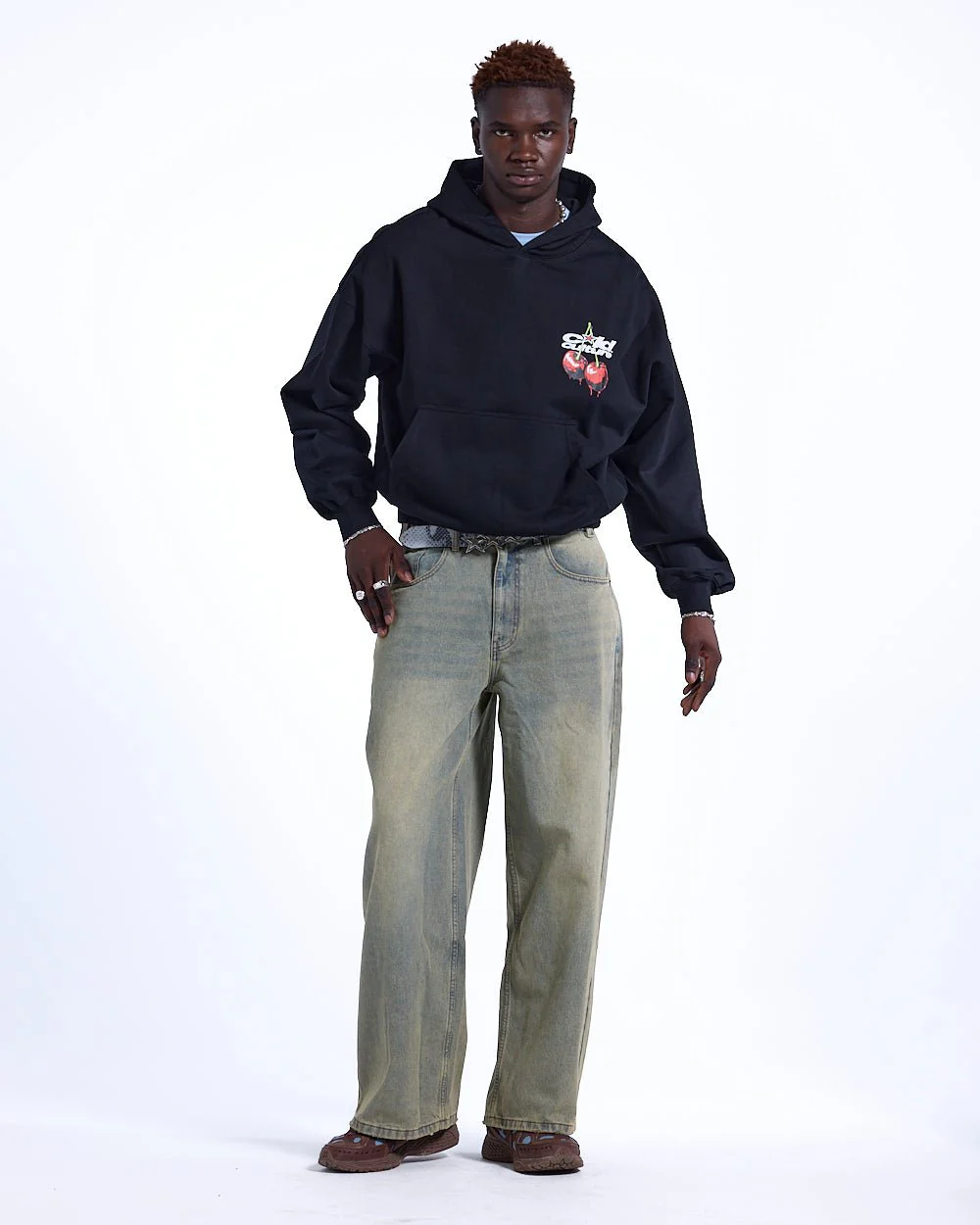 CHERRY HOODIE BLACK - Image 4