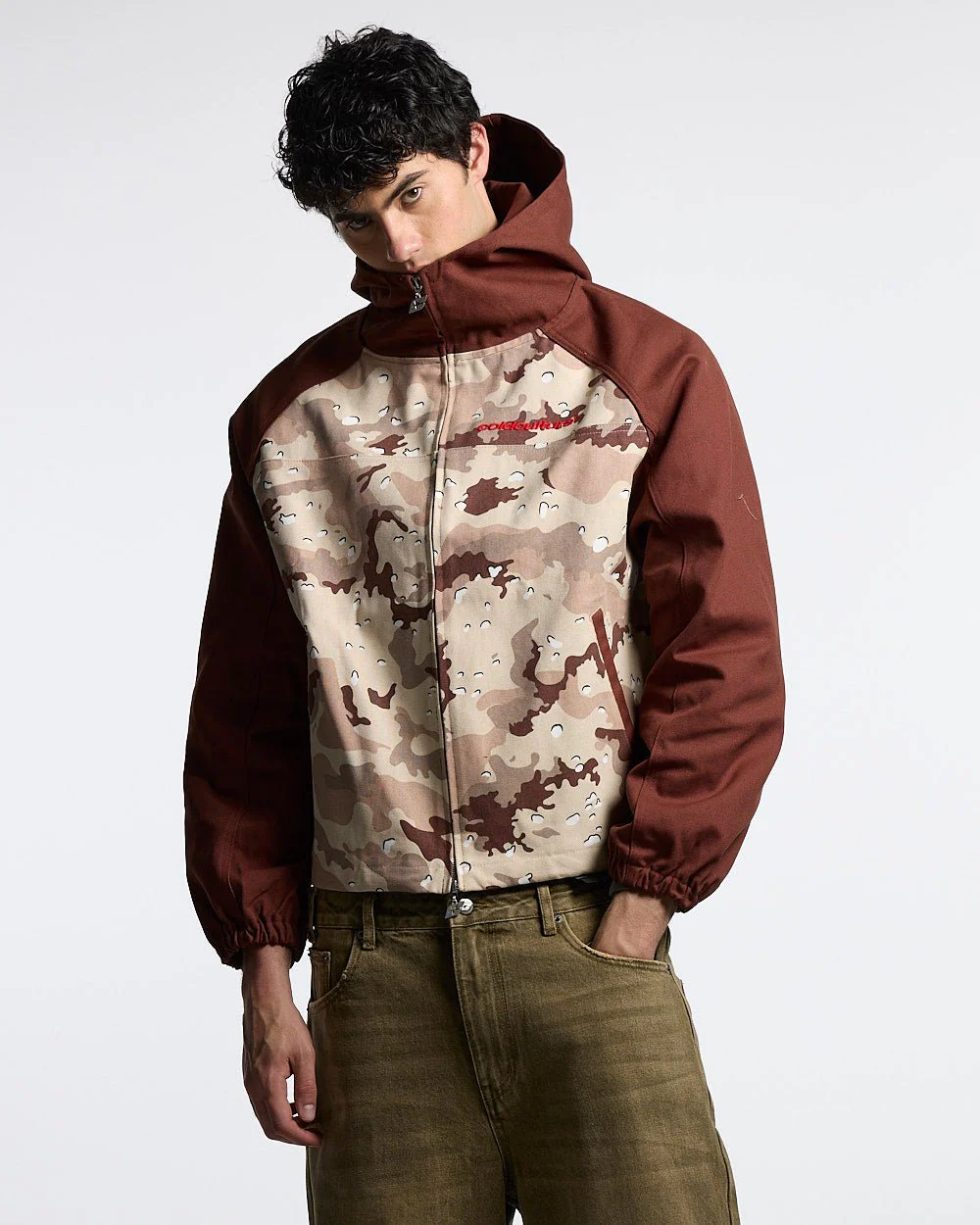 CHIPPED CAMO JACKET BROWN & CAMO - Image 2