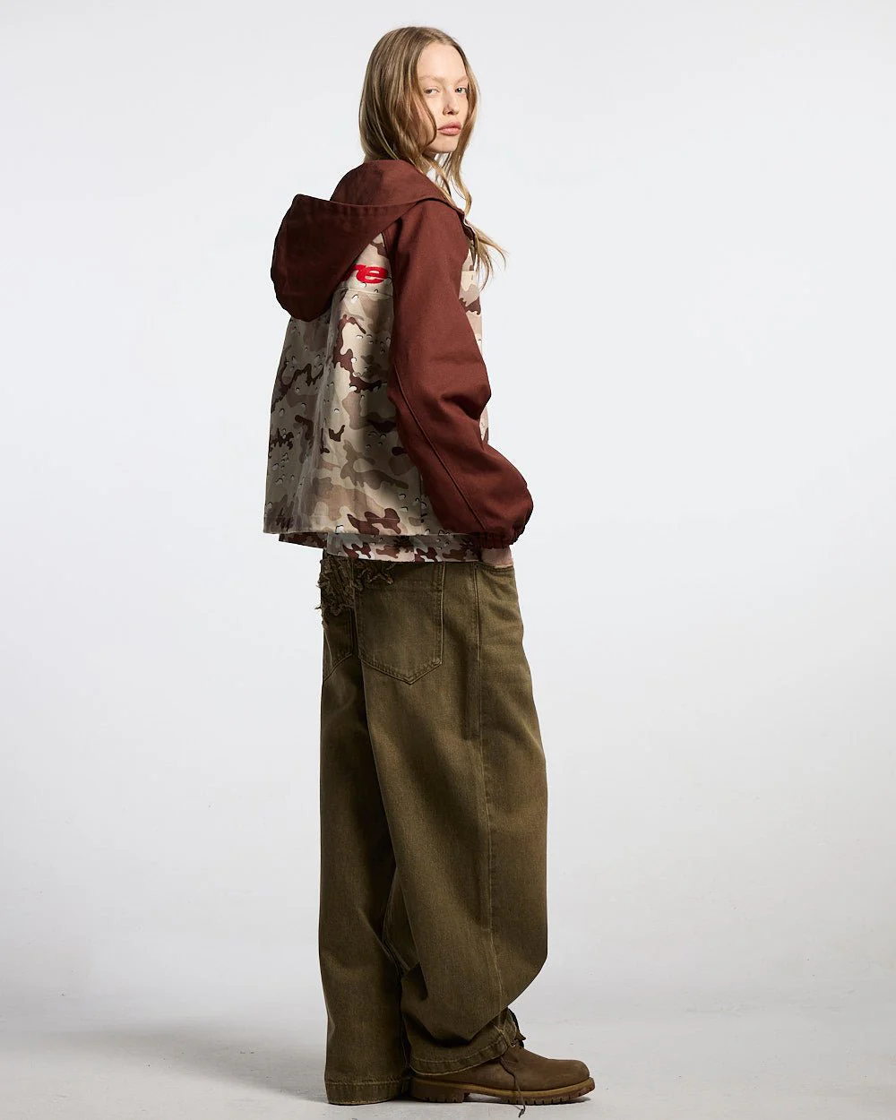 CHIPPED CAMO JACKET BROWN & CAMO - Image 7