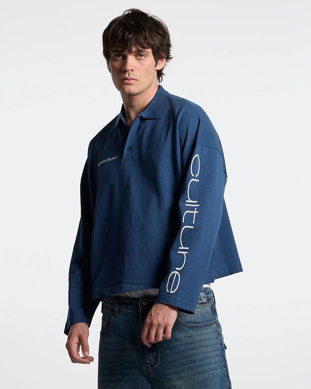 CLASSIC FIVE LONGSLEEVE POLO NAVY - Image 4