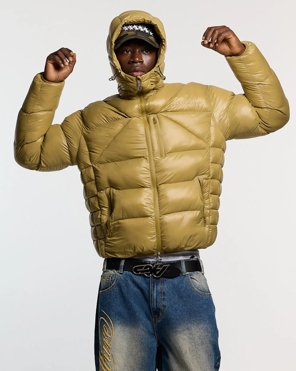 CLOUD ARMOUR PUFFER OLIVE GREEN - Image 2