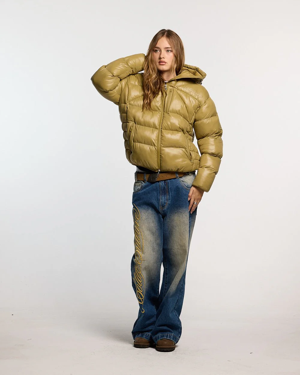 CLOUD ARMOUR PUFFER OLIVE GREEN - Image 5