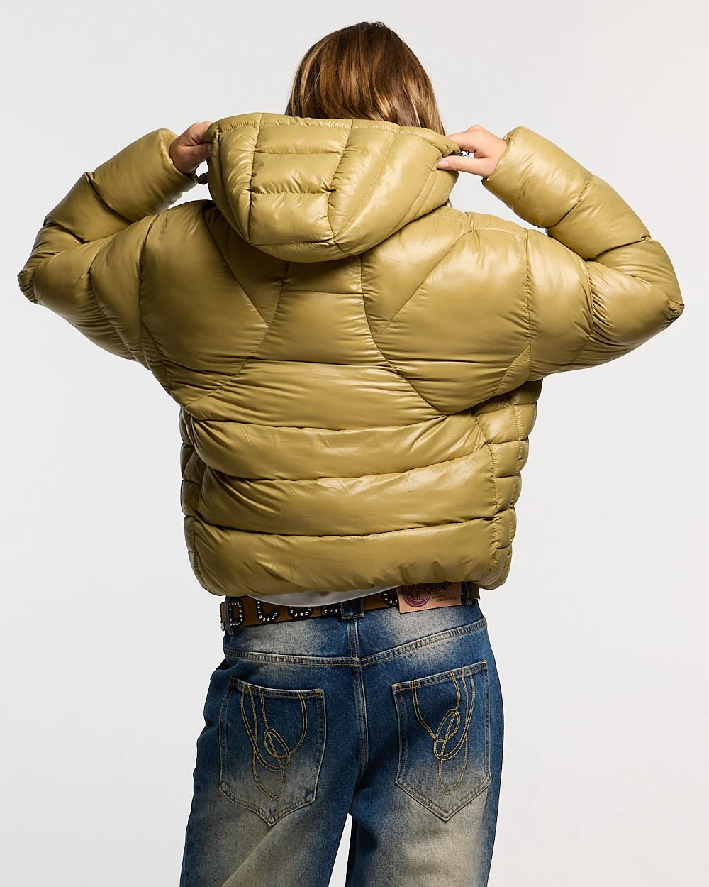 CLOUD ARMOUR PUFFER OLIVE GREEN - Image 6