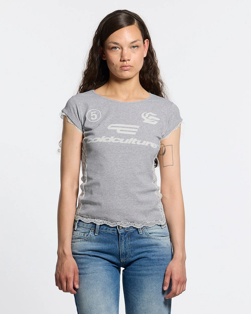 CLUB BABY TEE HEATHER GREY