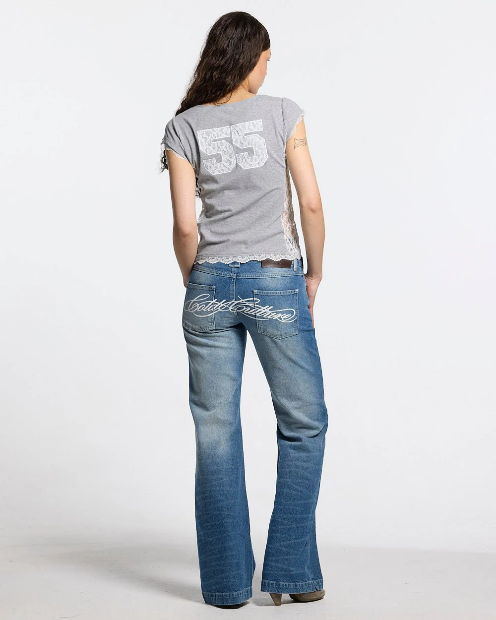 CLUB BABY TEE HEATHER GREY - Image 3