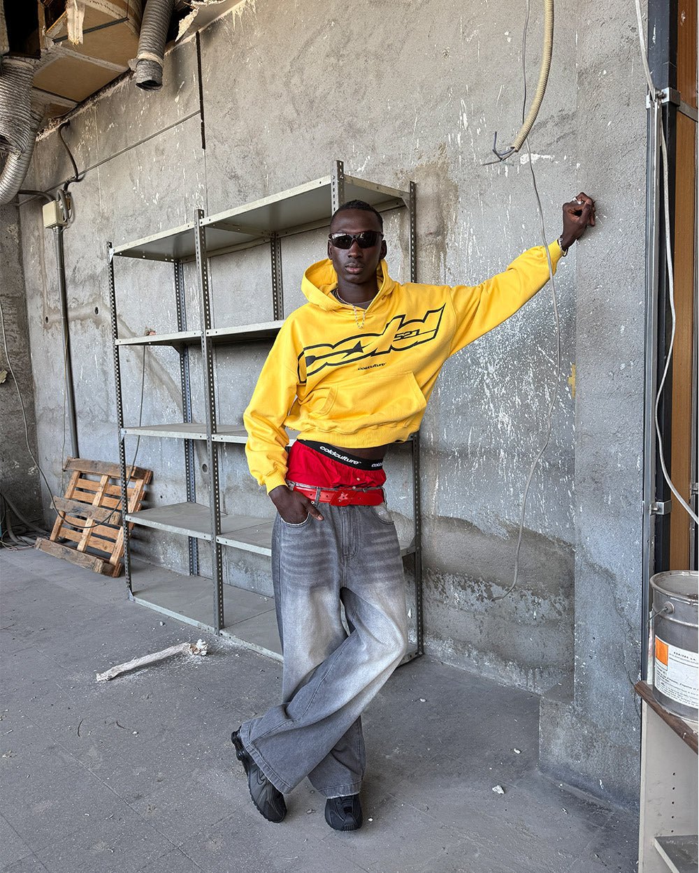 COLD 521 HOODIE YELLOW - Image 7