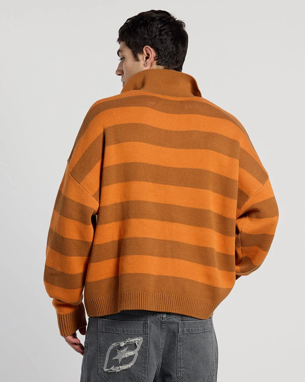 COLD BRICK POLO KNIT ORANGE - Image 4