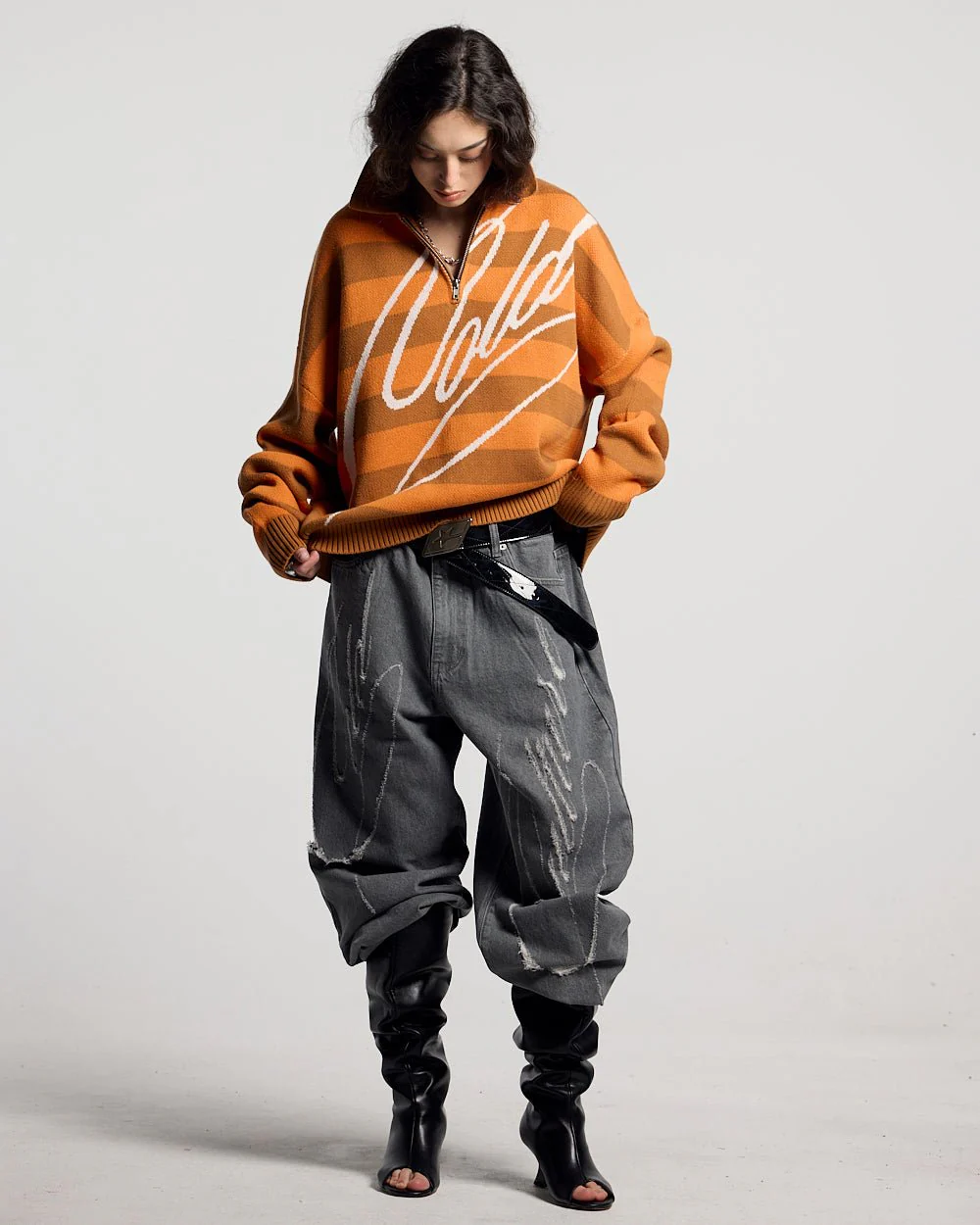 COLD BRICK POLO KNIT ORANGE - Image 5