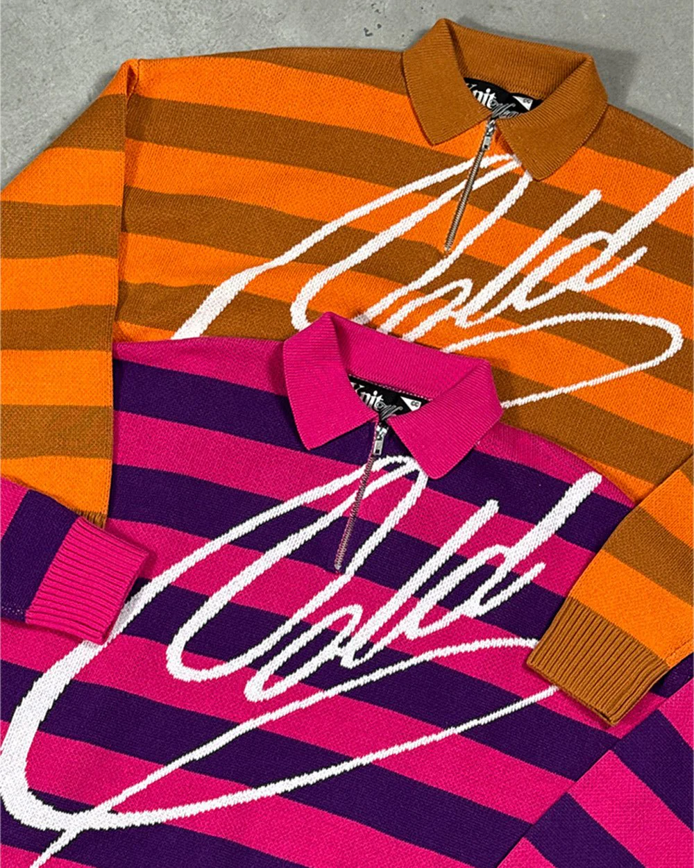 COLD BRICK POLO KNIT ORANGE - Image 8