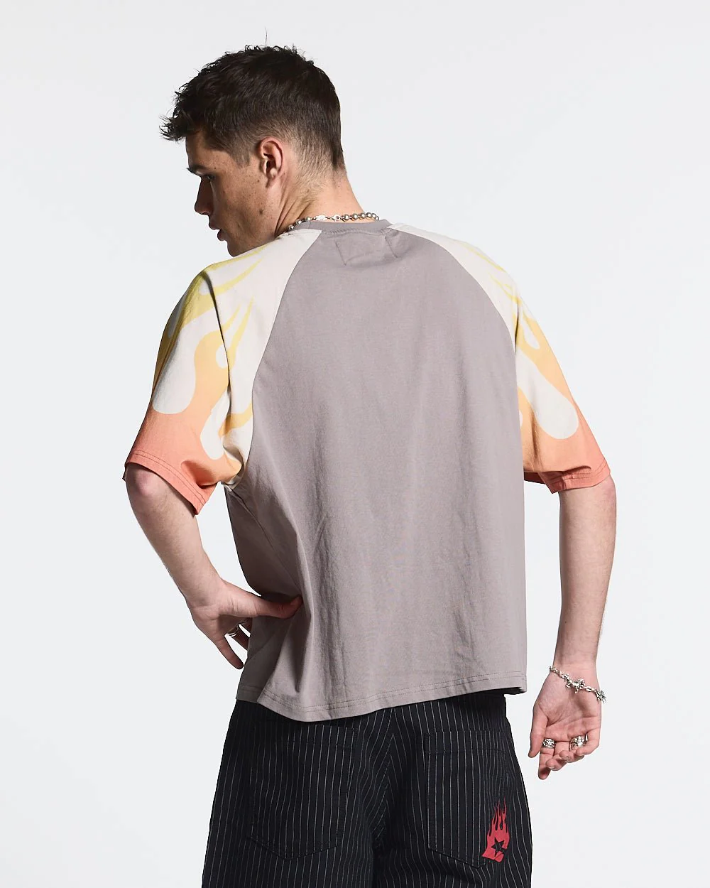 COLD FLAMES TEE ORANGE - Image 4