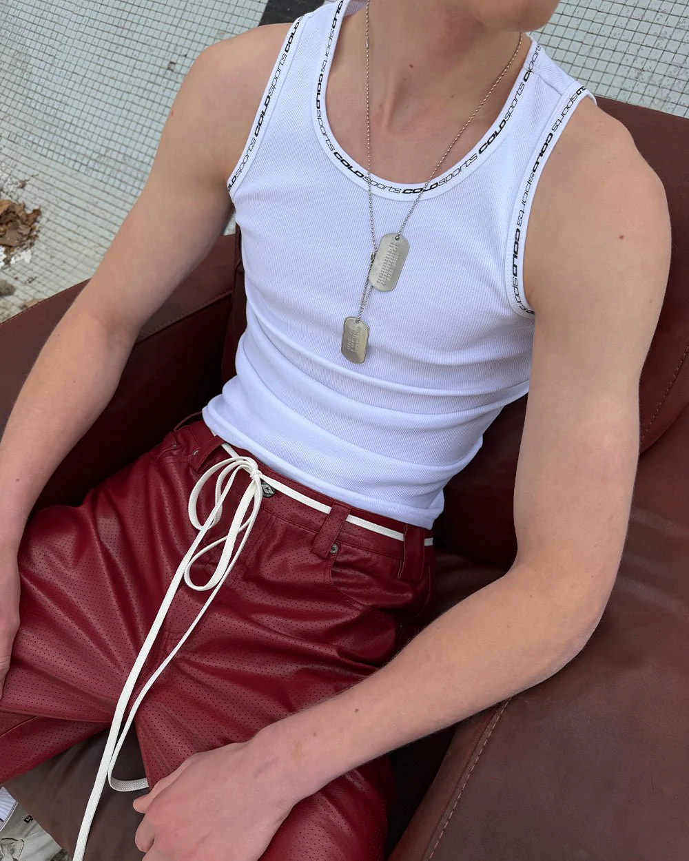 COLD SPORT TANK TOP WHITE - Image 7