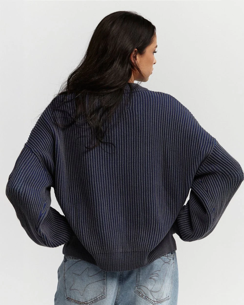 COLD UNIVERSITY KNIT DARK BLUE - Image 6