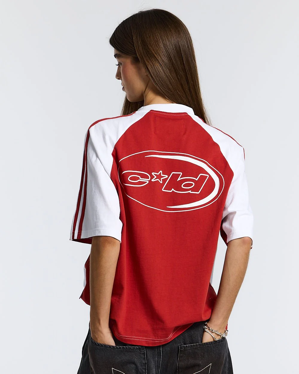 COMBO TEE WHITE/RED - Image 5