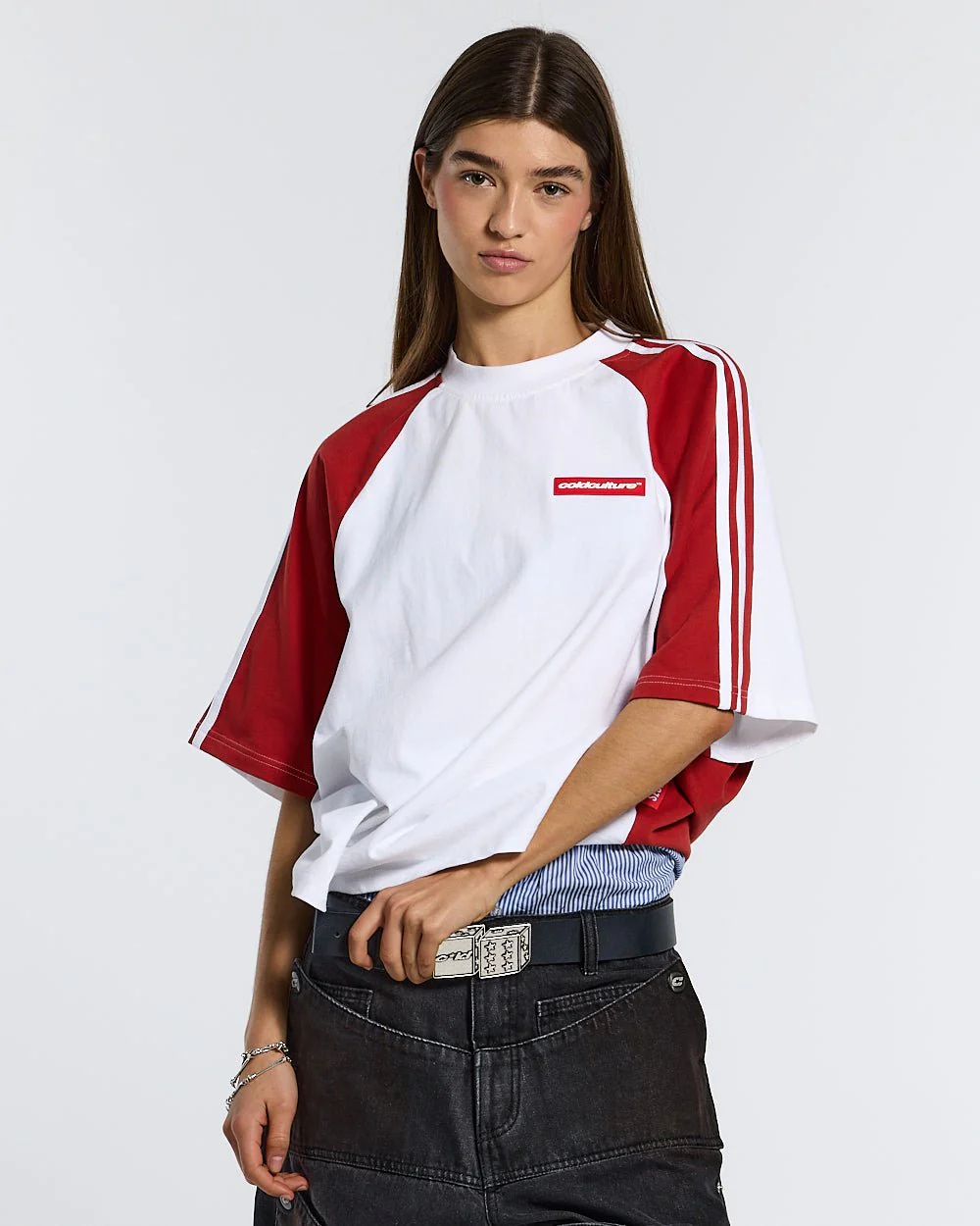 COMBO TEE WHITE/RED - Image 6