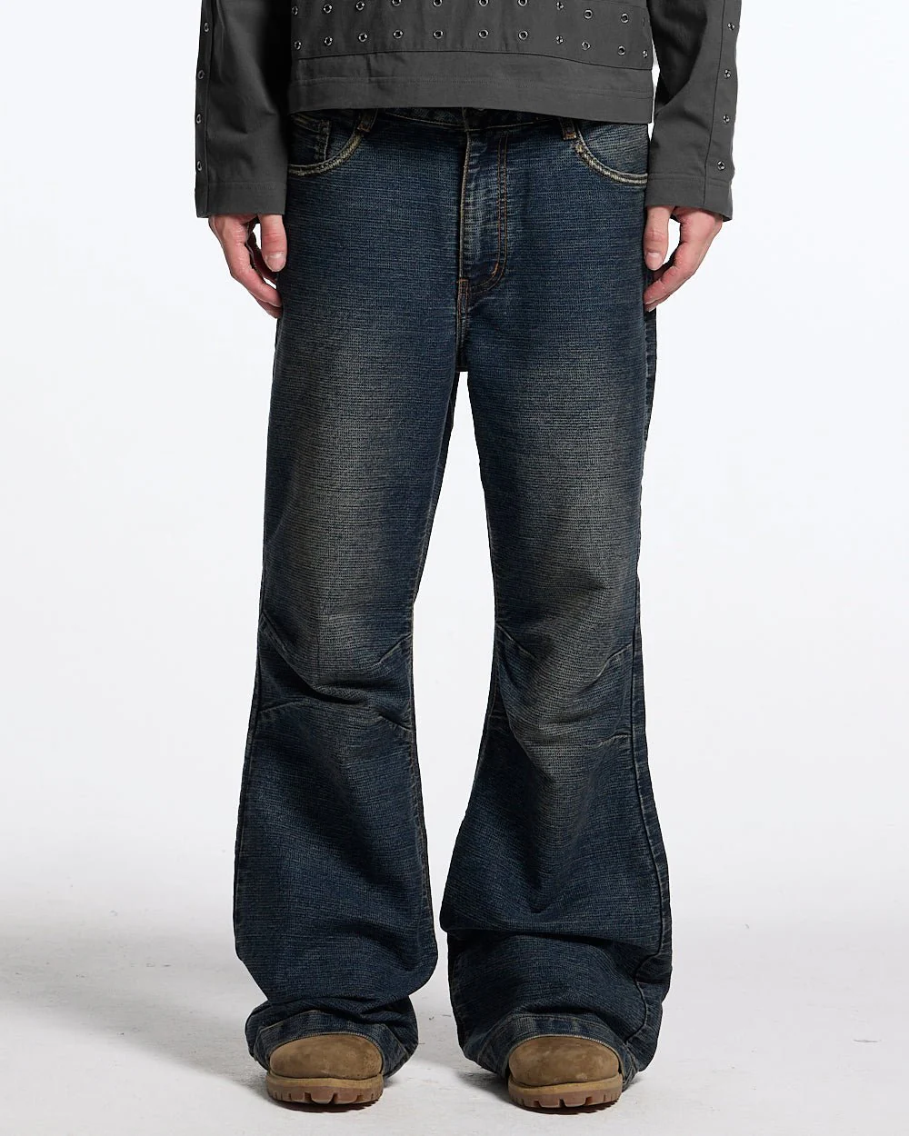 CONCRETE BOOTCUT JEANS BLUE - Image 3