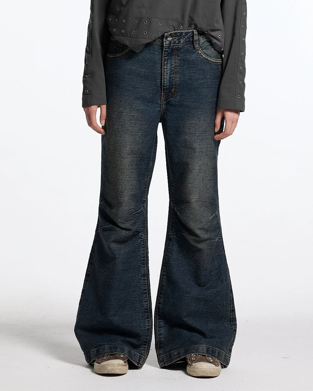 CONCRETE BOOTCUT JEANS BLUE - Image 7